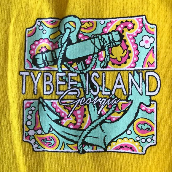 Tybee Island Georgia T Shirt Medium Beach Girl New - Picture 3 of 15